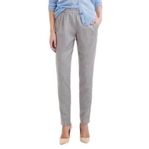 J.Crew Women's Harlow Elastic Waistband Pull On Pants Light Gray Size 2